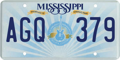 MS license plate AGQ379