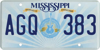 MS license plate AGQ383
