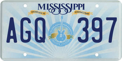 MS license plate AGQ397