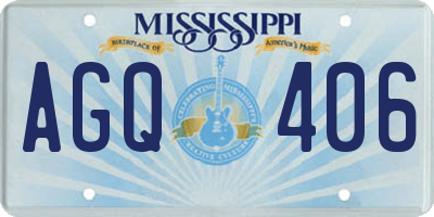 MS license plate AGQ406