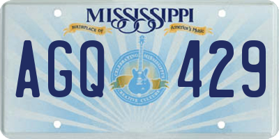 MS license plate AGQ429