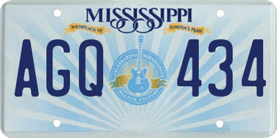MS license plate AGQ434