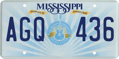 MS license plate AGQ436