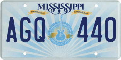 MS license plate AGQ440