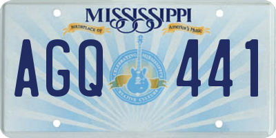 MS license plate AGQ441