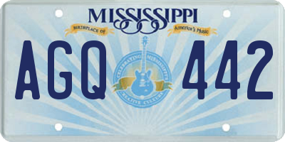 MS license plate AGQ442
