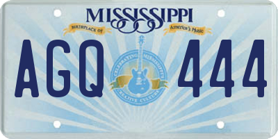 MS license plate AGQ444