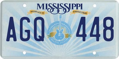 MS license plate AGQ448