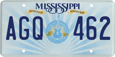 MS license plate AGQ462