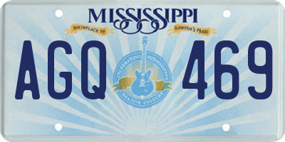 MS license plate AGQ469