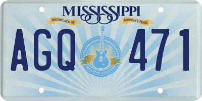 MS license plate AGQ471