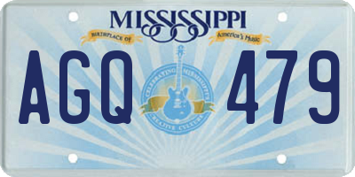 MS license plate AGQ479