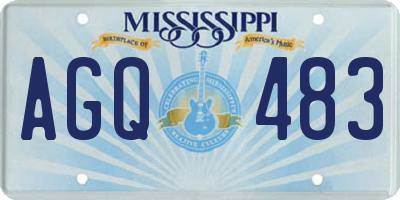 MS license plate AGQ483