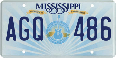 MS license plate AGQ486