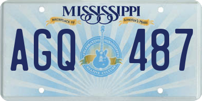MS license plate AGQ487