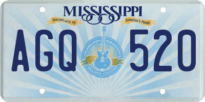 MS license plate AGQ520