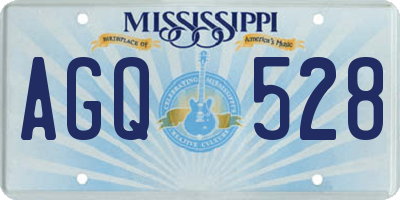 MS license plate AGQ528