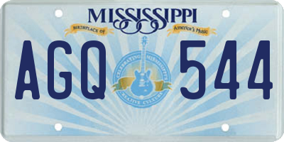 MS license plate AGQ544