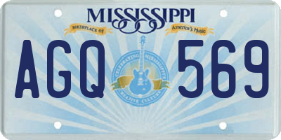 MS license plate AGQ569