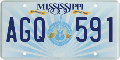 MS license plate AGQ591