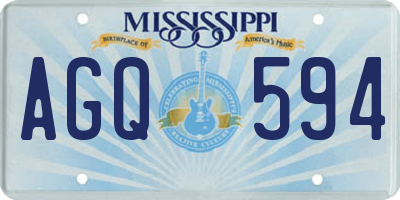 MS license plate AGQ594