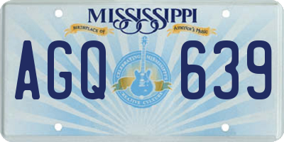 MS license plate AGQ639