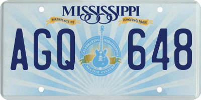 MS license plate AGQ648