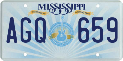 MS license plate AGQ659