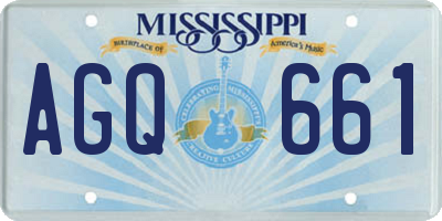 MS license plate AGQ661