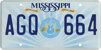 MS license plate AGQ664