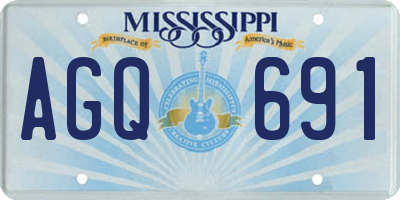 MS license plate AGQ691