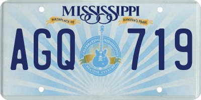 MS license plate AGQ719