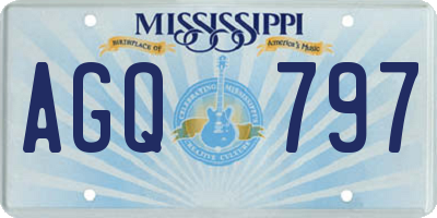 MS license plate AGQ797
