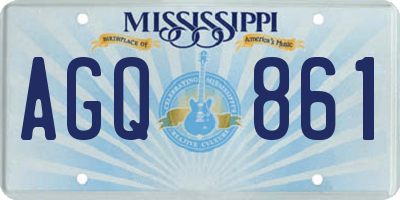 MS license plate AGQ861