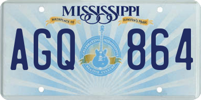 MS license plate AGQ864