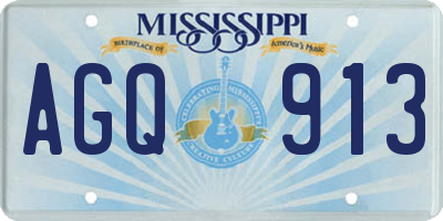 MS license plate AGQ913