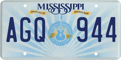 MS license plate AGQ944