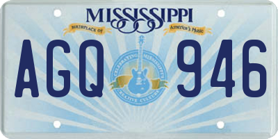 MS license plate AGQ946