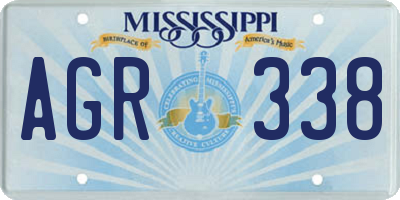 MS license plate AGR338