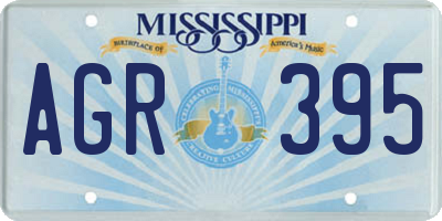 MS license plate AGR395
