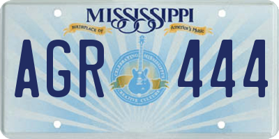 MS license plate AGR444