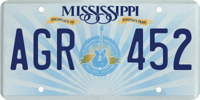 MS license plate AGR452