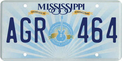 MS license plate AGR464