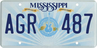 MS license plate AGR487
