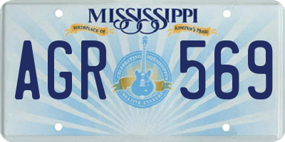 MS license plate AGR569