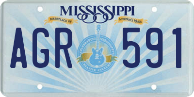 MS license plate AGR591