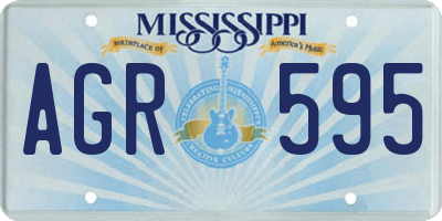 MS license plate AGR595