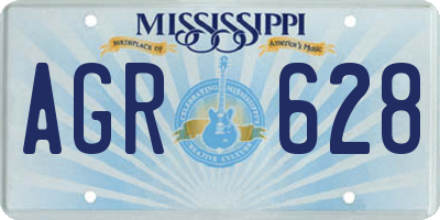 MS license plate AGR628