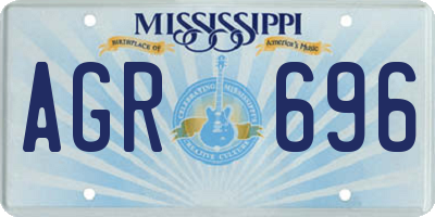 MS license plate AGR696