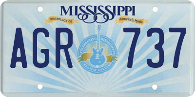 MS license plate AGR737